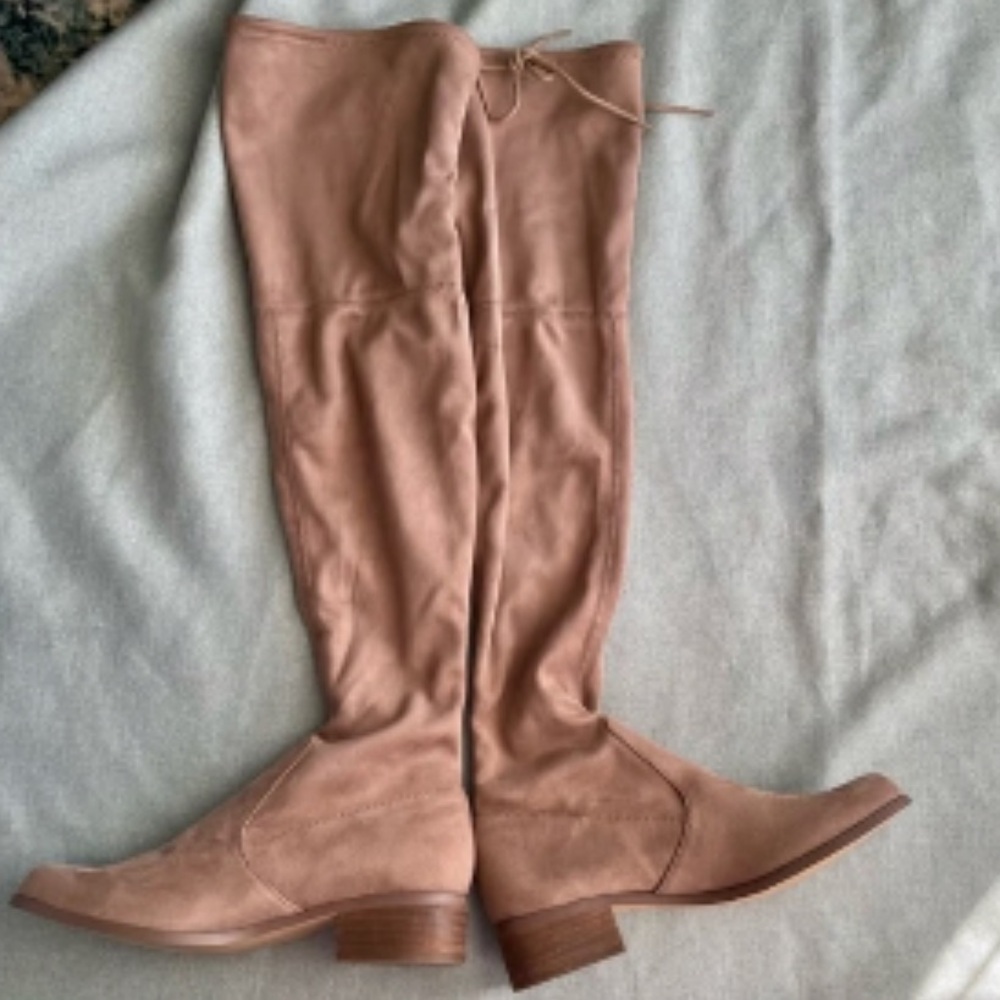 Charles David Tan Knee High Boots